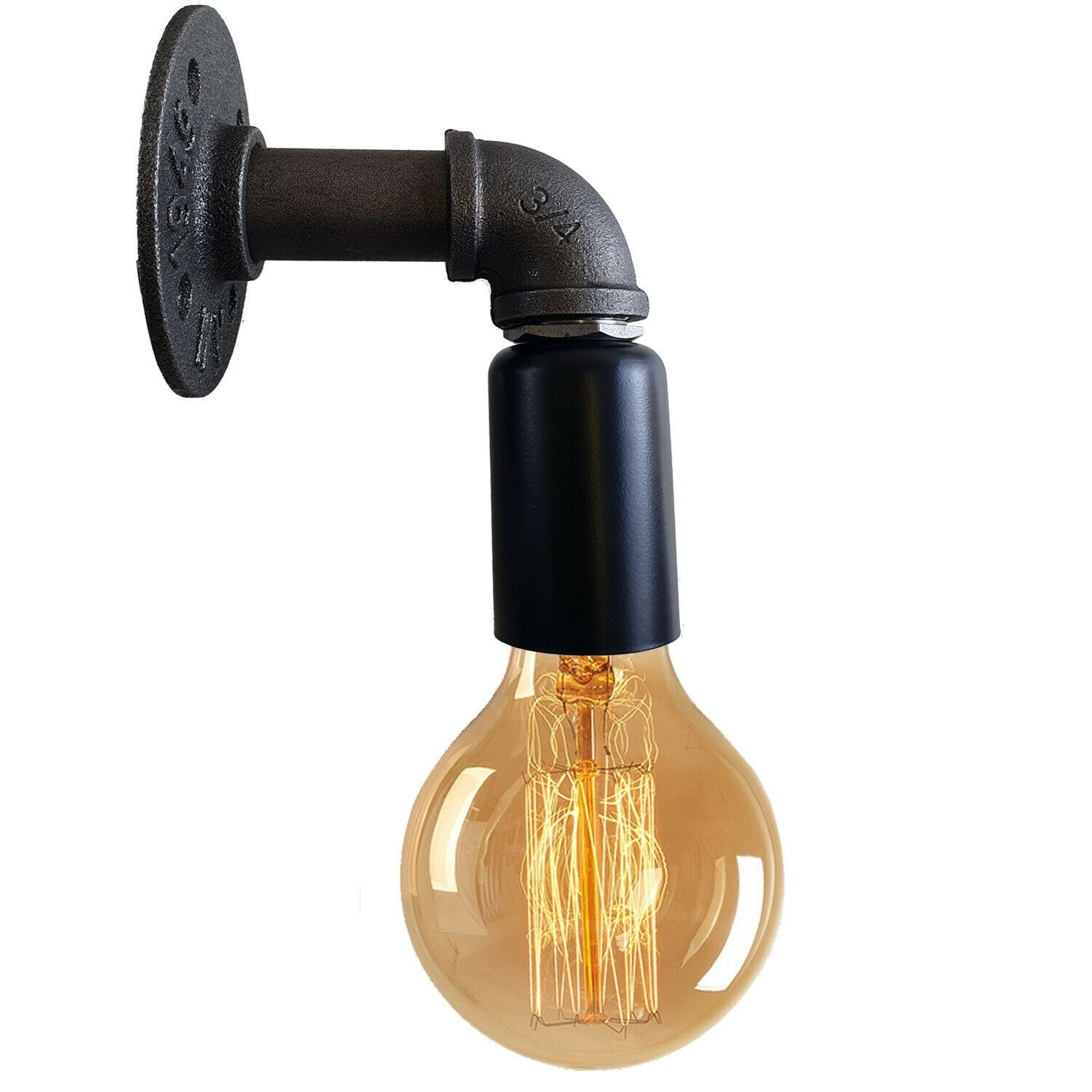 Water Pipe Wall Lamp Industrial style single wall light fitting~1523