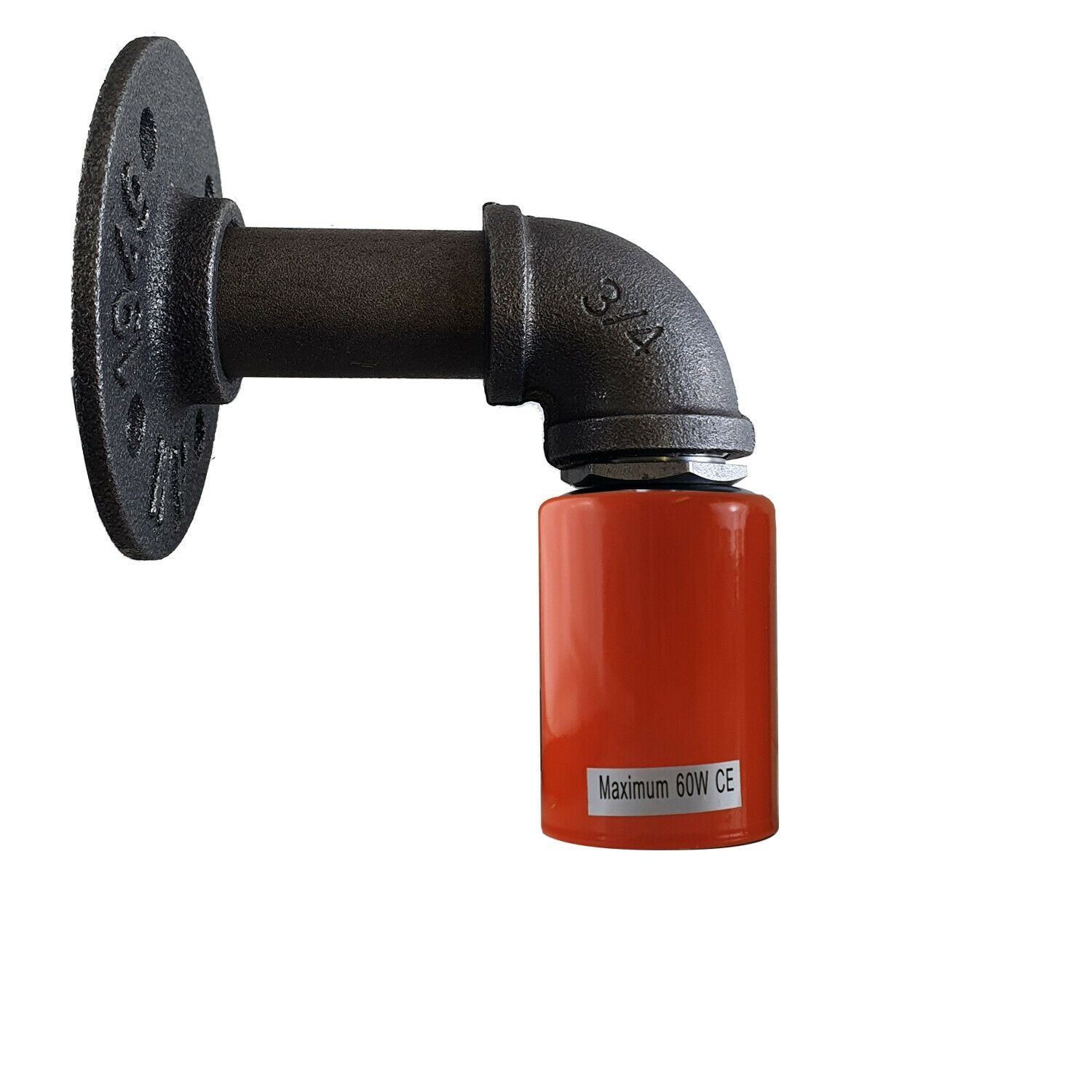 Water Pipe Wall Lamp Industrial style single wall light fitting~1523