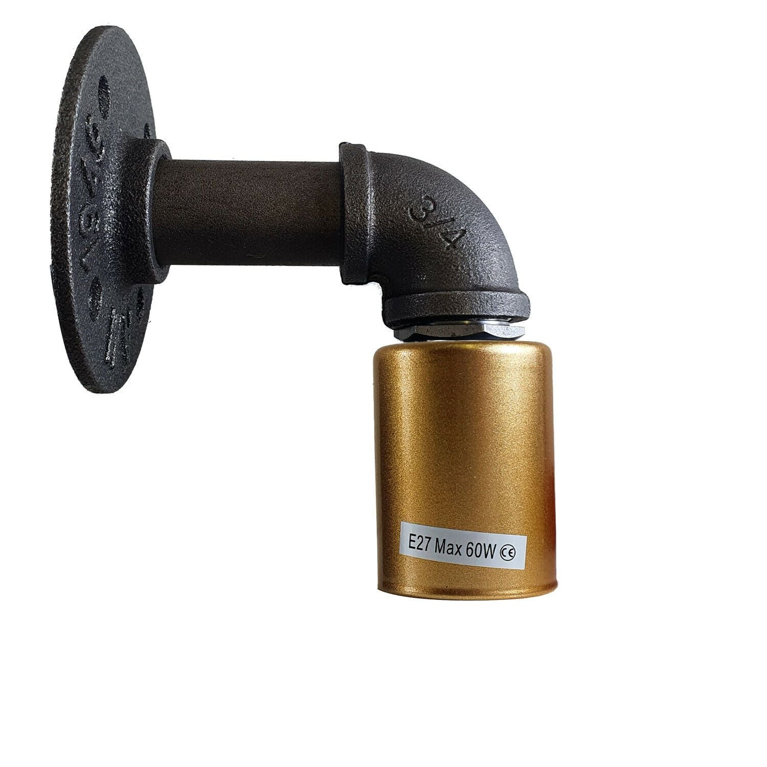 Water Pipe Wall Lamp Industrial style single wall light fitting~1523