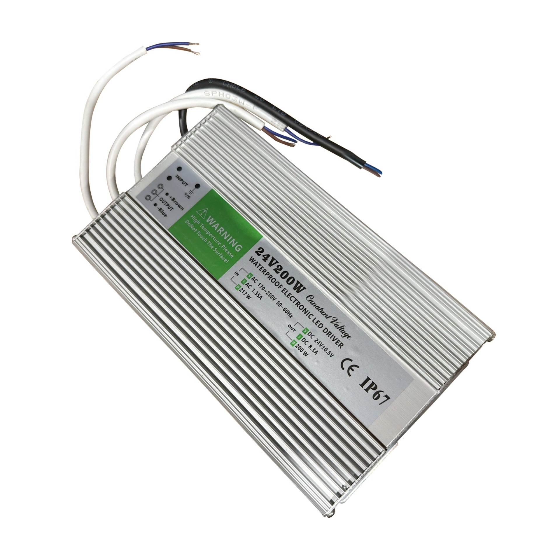DC24V IP67 200W Waterproof LED Driver Power Supply Transformer~1226