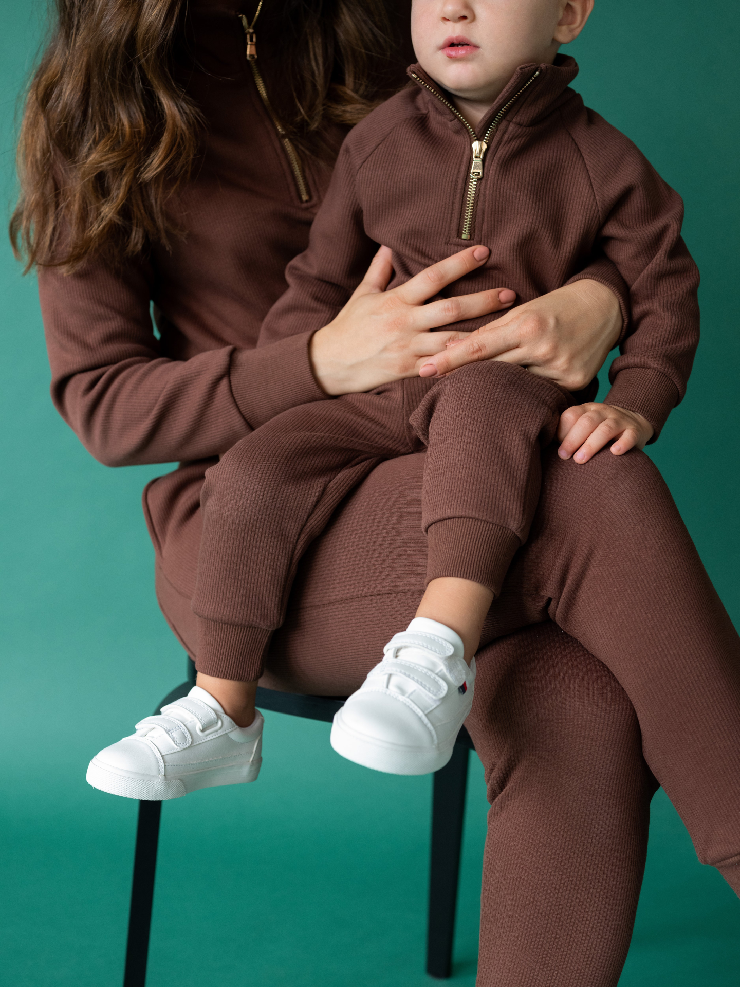 Walnut Kids Fleeced Tracksuit Ribbed Cotton