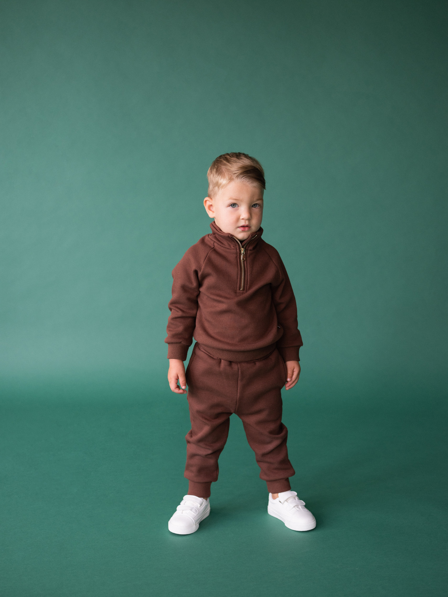 Walnut Kids Fleeced Tracksuit Ribbed Cotton