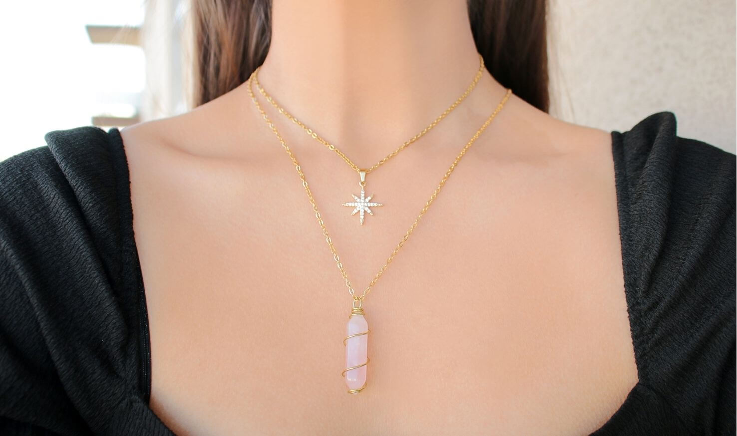24K Polaris Star Necklace