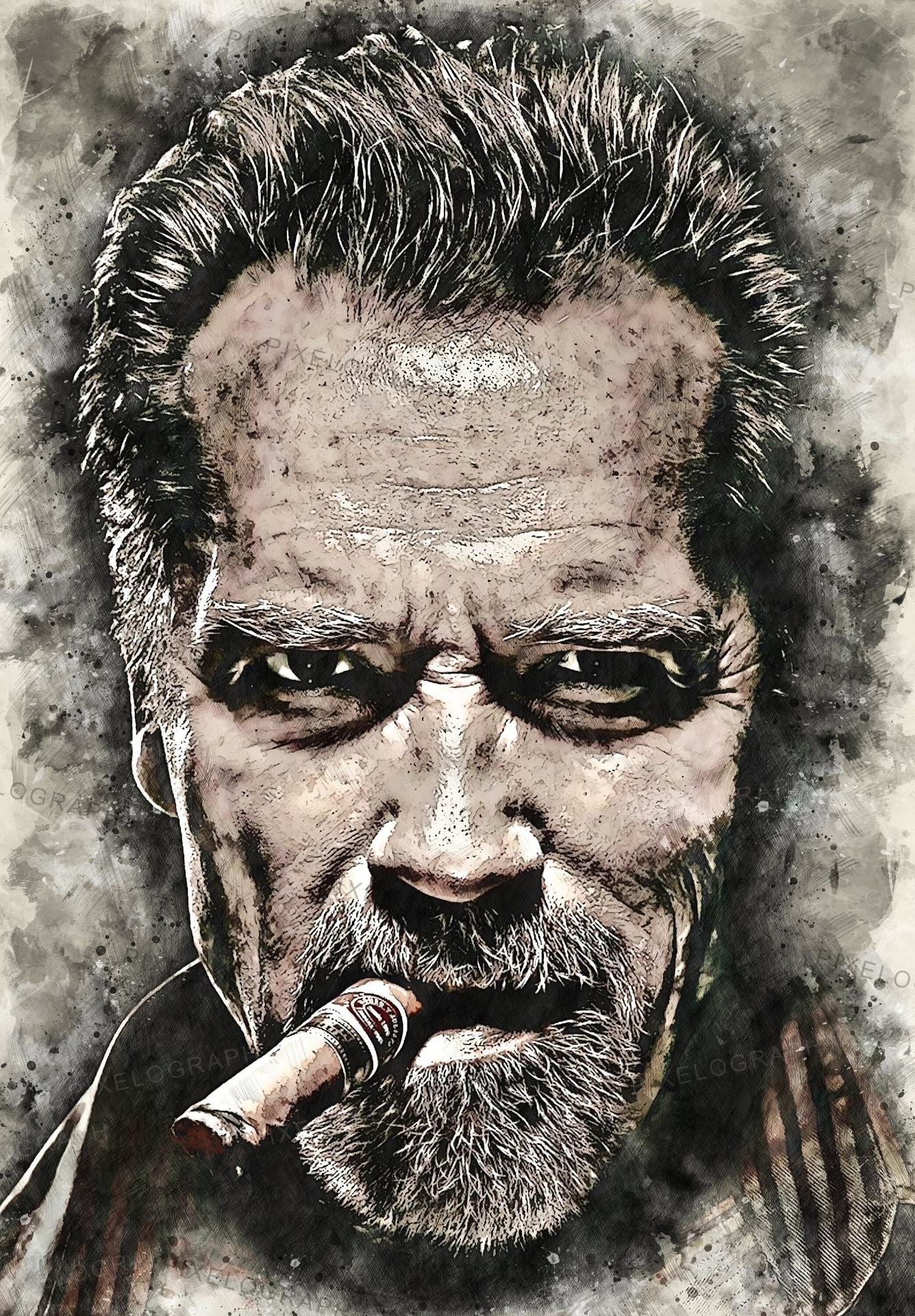 Arnold Schwarzenegger Art, Arnold Watercolor, Arnold Portrait, Arnold Gift, Arnold Print, Arnold Wall Art, Arnold Schwarzenegger Digital