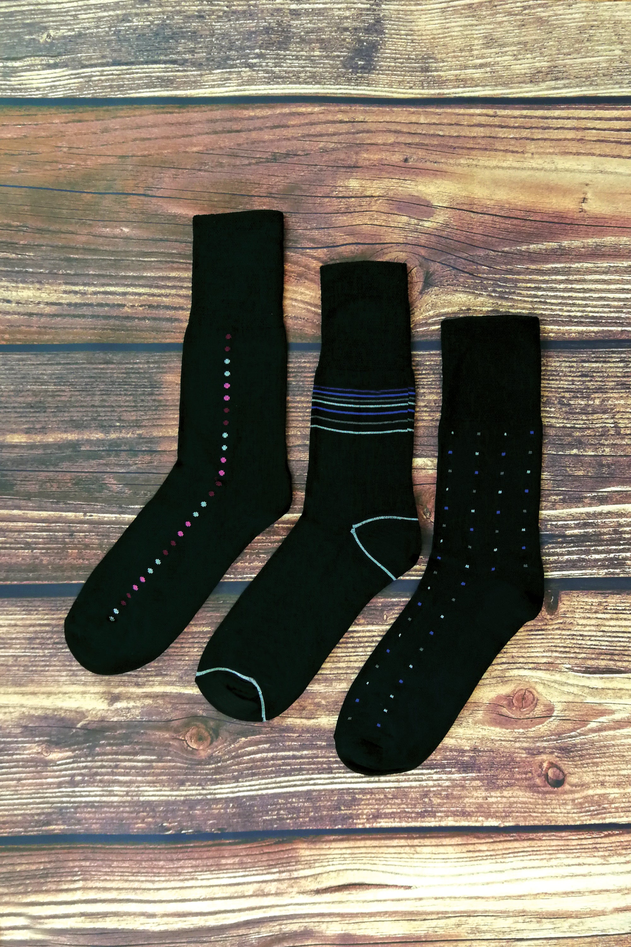 3 Pairs Mes Breathable Non Elastic Bamboo Socks