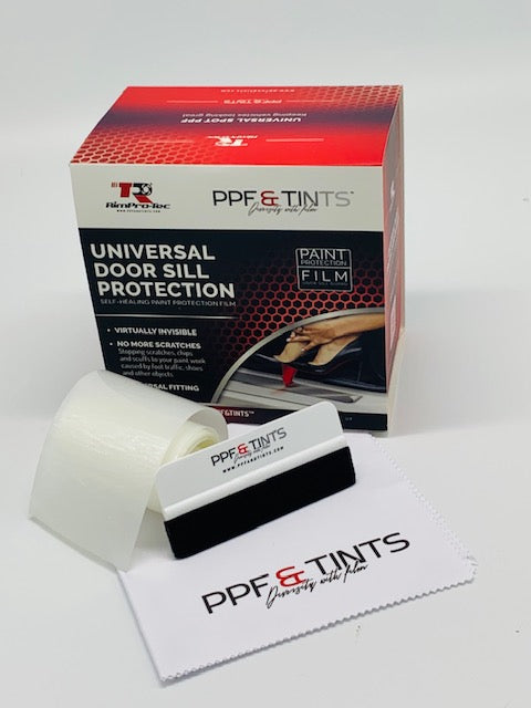 RimPro-Tec® PPF&Tints™ Universal Car Door Sill Protectors With Apply Kit