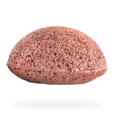 100% Pure Natural Mini Konjac Pore Refiner Sponge with Red clay - Monkey