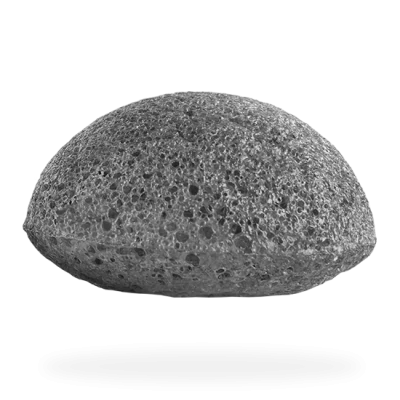 100% Pure Natural Mini Konjac Pore Refiner Sponge with Charcoal - Sloth