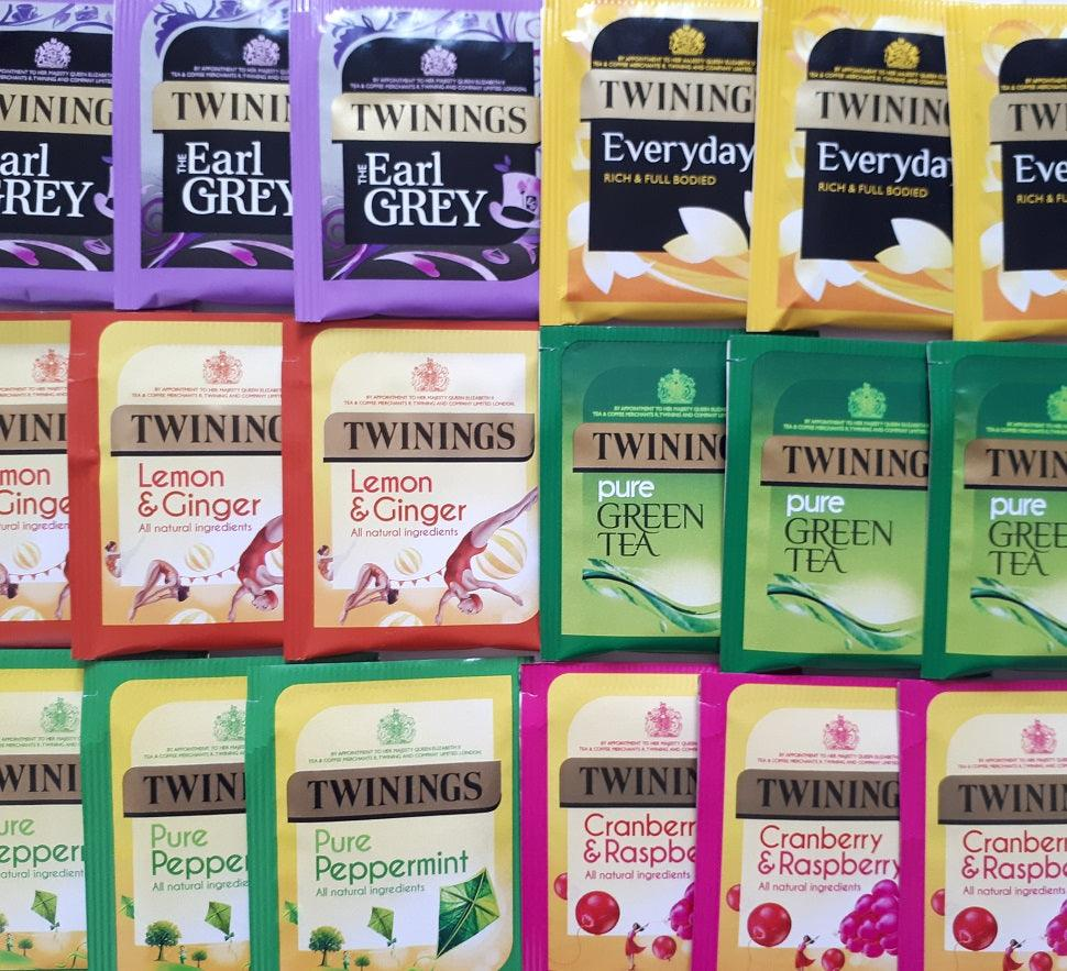 Twinings Individually Wrapped Enveloped Tagged Tea Bags Mixed Selections