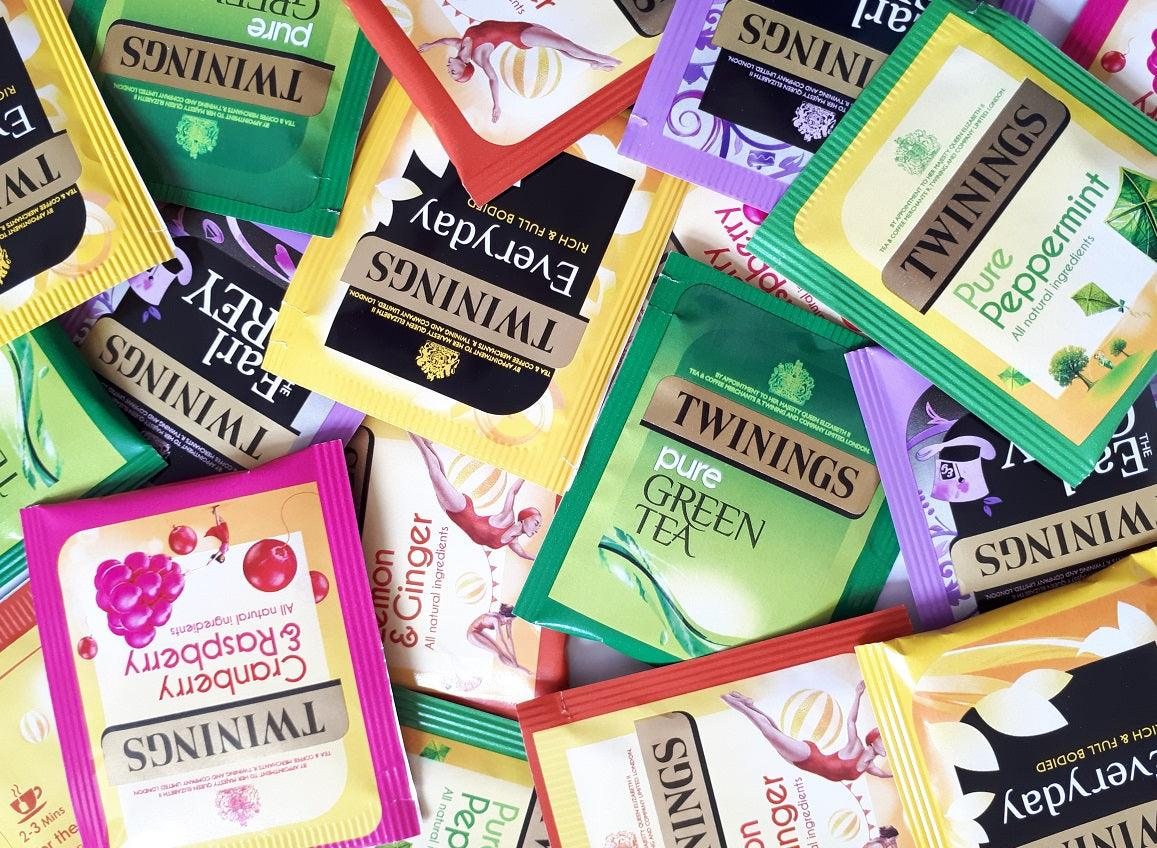 Twinings Individually Wrapped Enveloped Tagged Tea Bags Mixed Selections