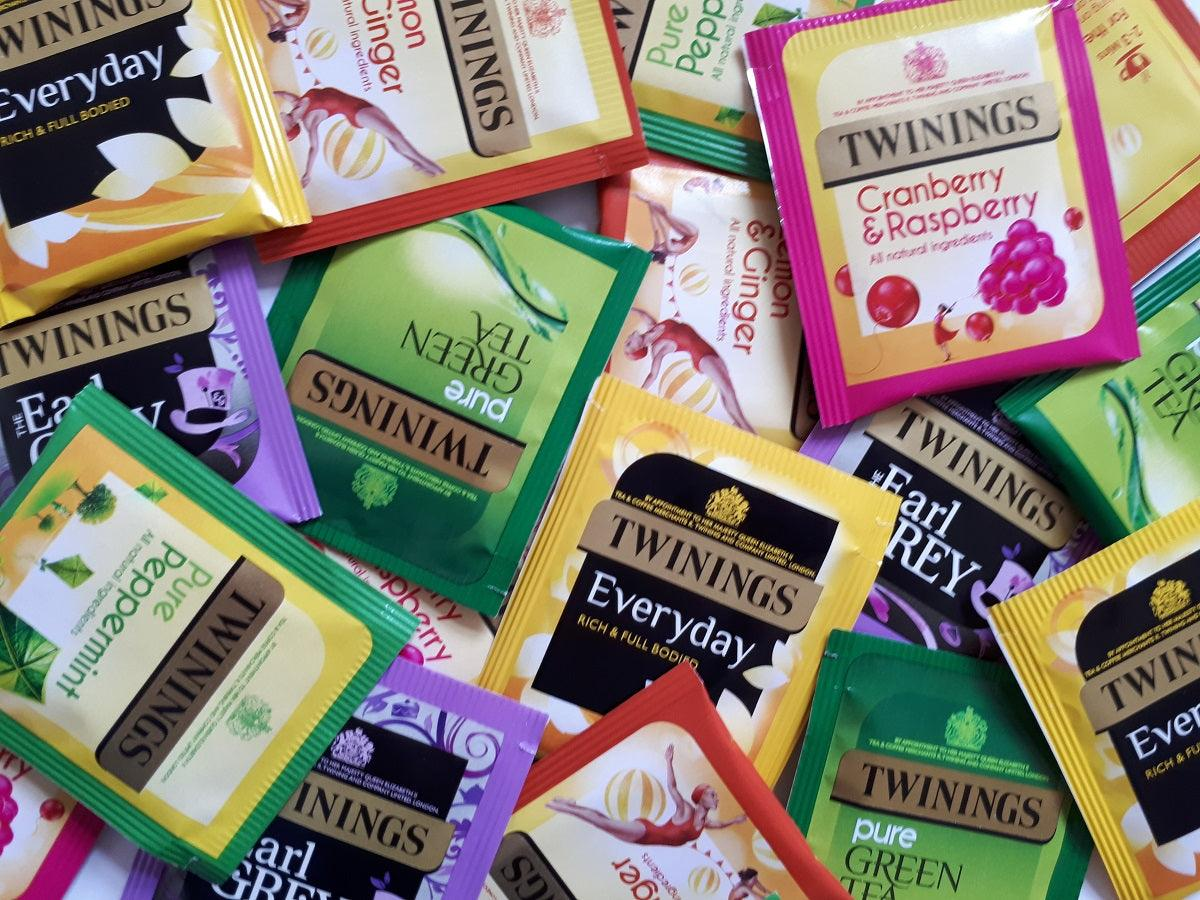 Twinings Individually Wrapped Enveloped Tagged Tea Bags Mixed Selections