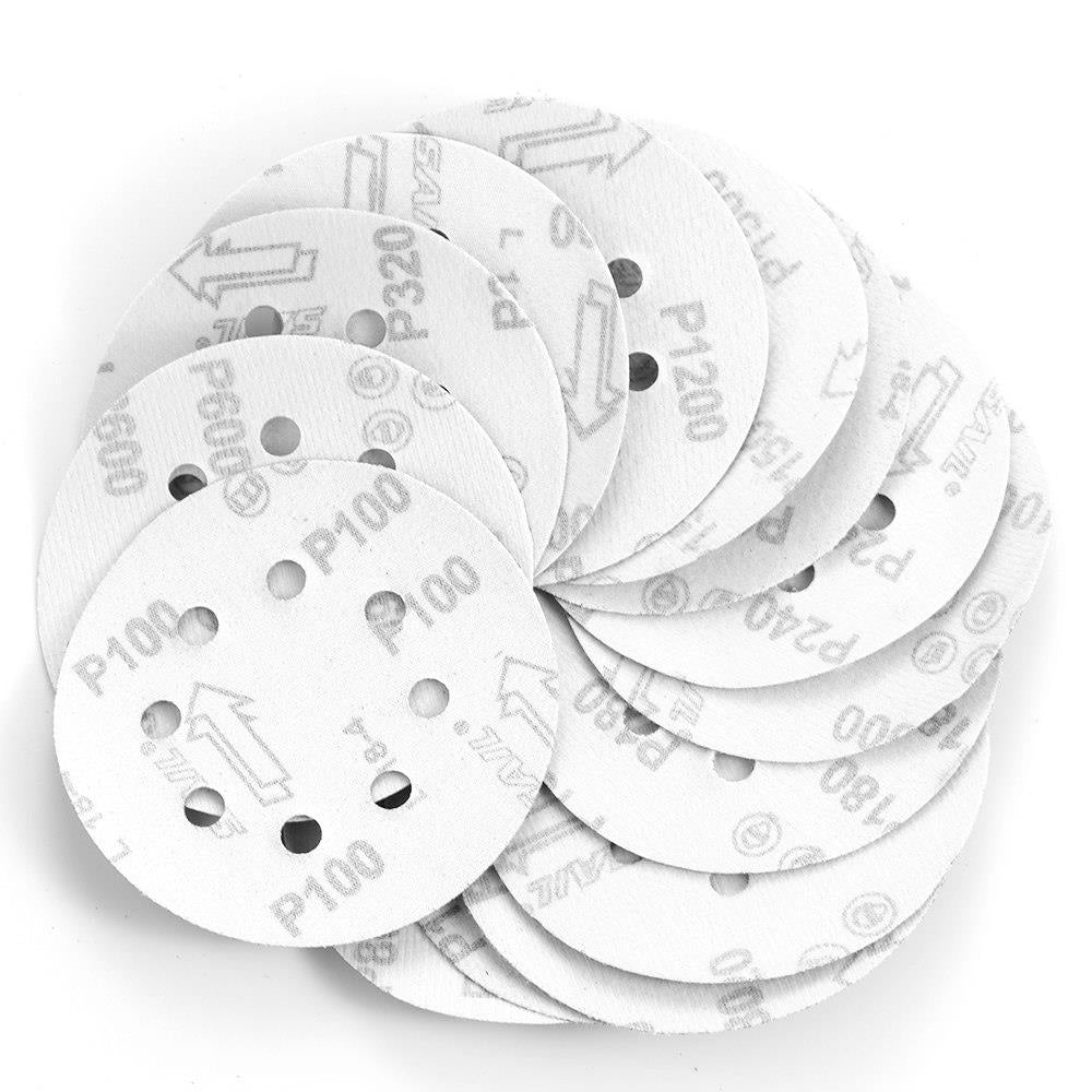P-180 5 inch 8 Hole Sanding Discs Grind Paper Sanding Disc~2346