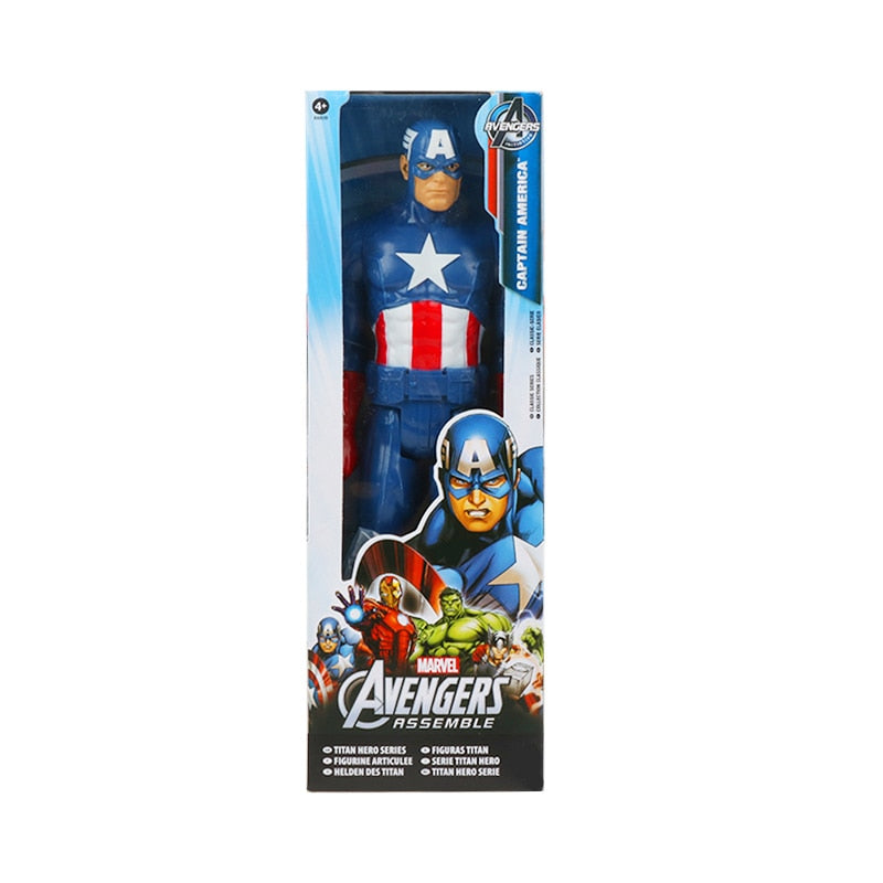 30cm Marvel Avengers Venom Hulk Black Panther Ant Man Captain America Thor Wolverine Thanos Action Figure Kid Toy For Children