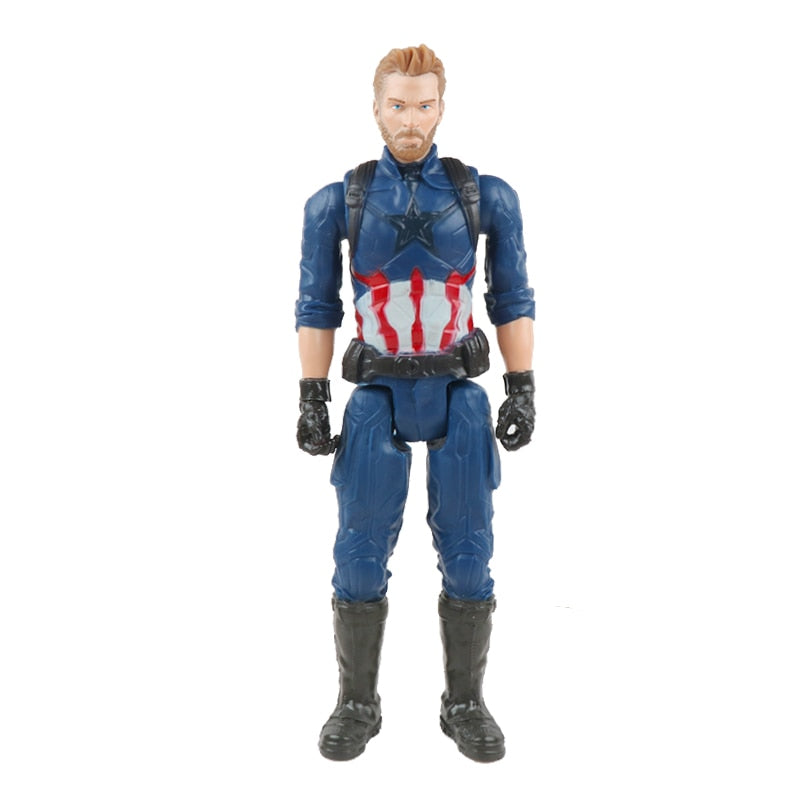 30cm Marvel Avengers Venom Hulk Black Panther Ant Man Captain America Thor Wolverine Thanos Action Figure Kid Toy For Children