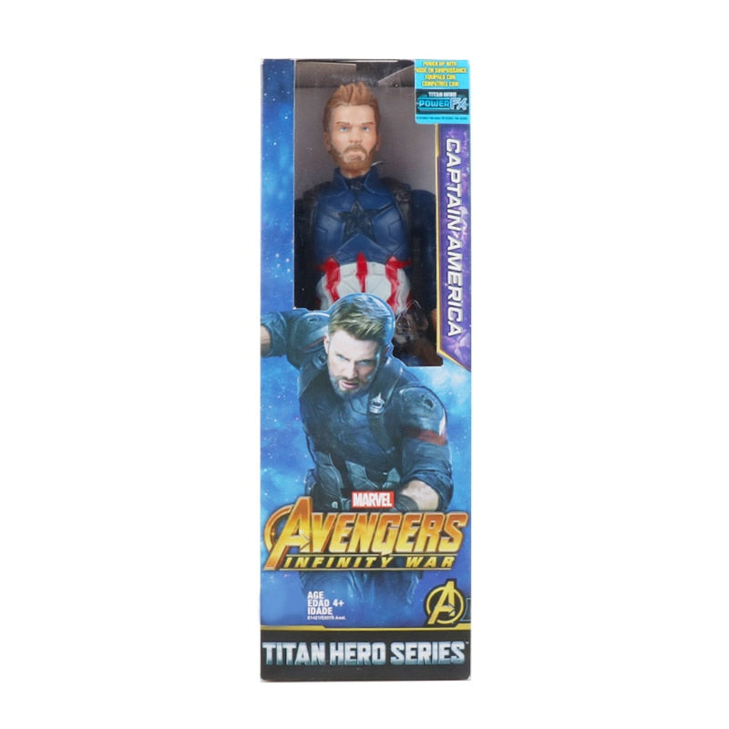 30cm Marvel Avengers Venom Hulk Black Panther Ant Man Captain America Thor Wolverine Thanos Action Figure Kid Toy For Children