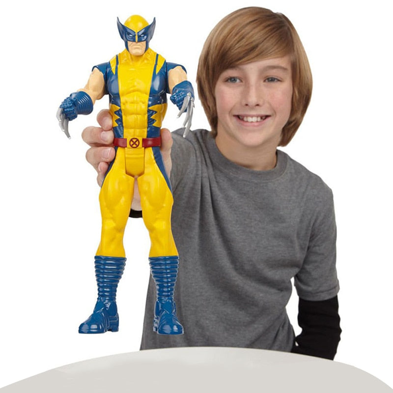 30cm Marvel Avengers Venom Hulk Black Panther Ant Man Captain America Thor Wolverine Thanos Action Figure Kid Toy For Children