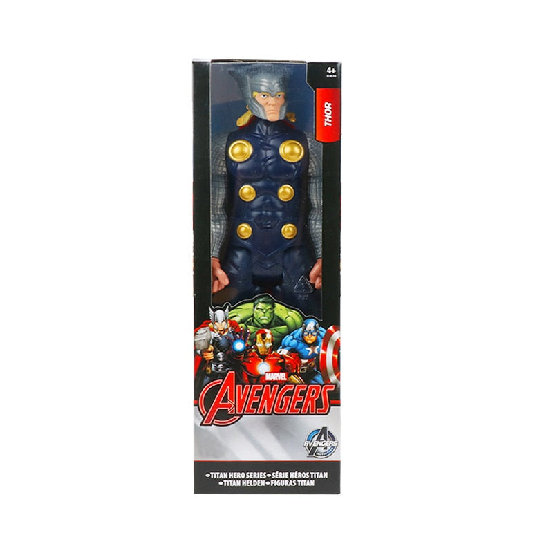 30cm Marvel Avengers Venom Hulk Black Panther Ant Man Captain America Thor Wolverine Thanos Action Figure Kid Toy For Children