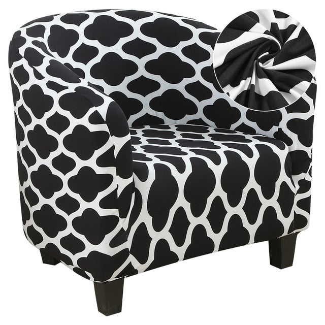 Stretch Sectional Elastic Coffee Tub Sofa Cover for Living Room 1 Seat Slipcover Single Seater Furniture Couch Armchair Cover