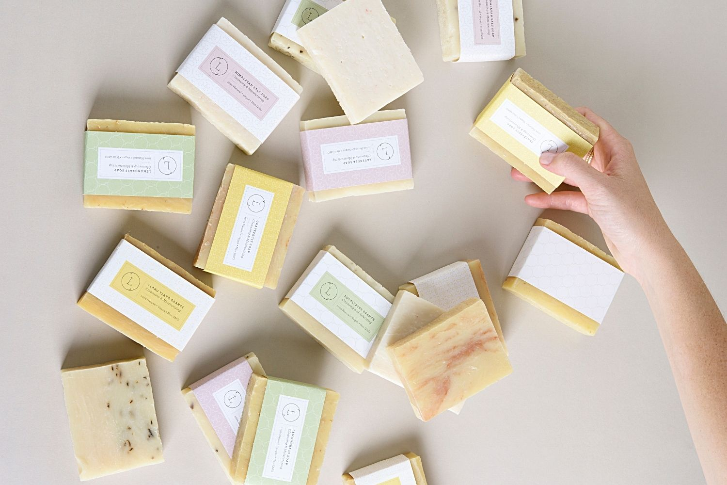 Set of 6 Natural Soap Bars, Soap gift Set