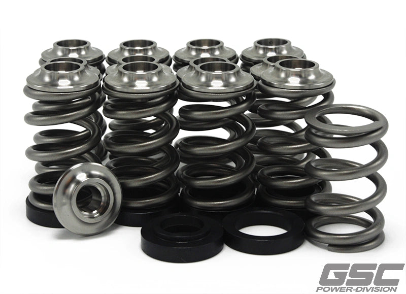 GSC Power-Division Single Spring set with Titanium Retainer & CroMo Seats for RB26DETT