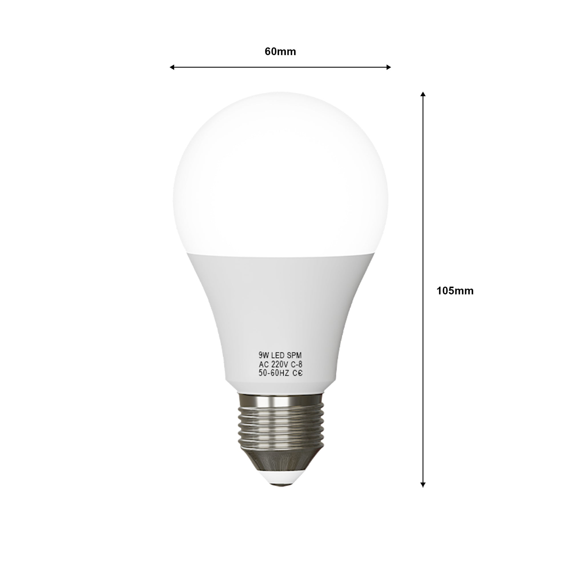 9W E27 Light Bulb Energy Saving Lamp Warm White Globe~1373