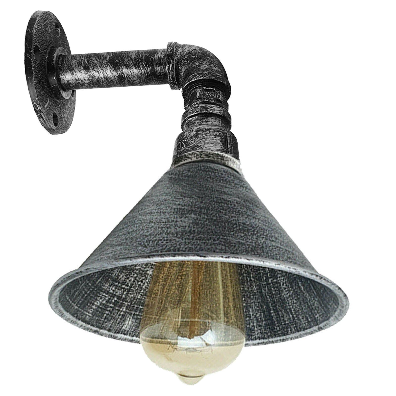 Modern Vintage Wall Mounted Light Sconce Lamp Indoor Fixture Cone Shape Metal Shade~1257