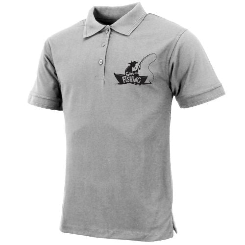 Mens "Gone Fishing" Polo Shirt