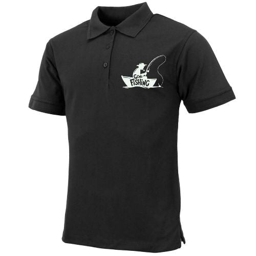 Mens "Gone Fishing" Polo Shirt