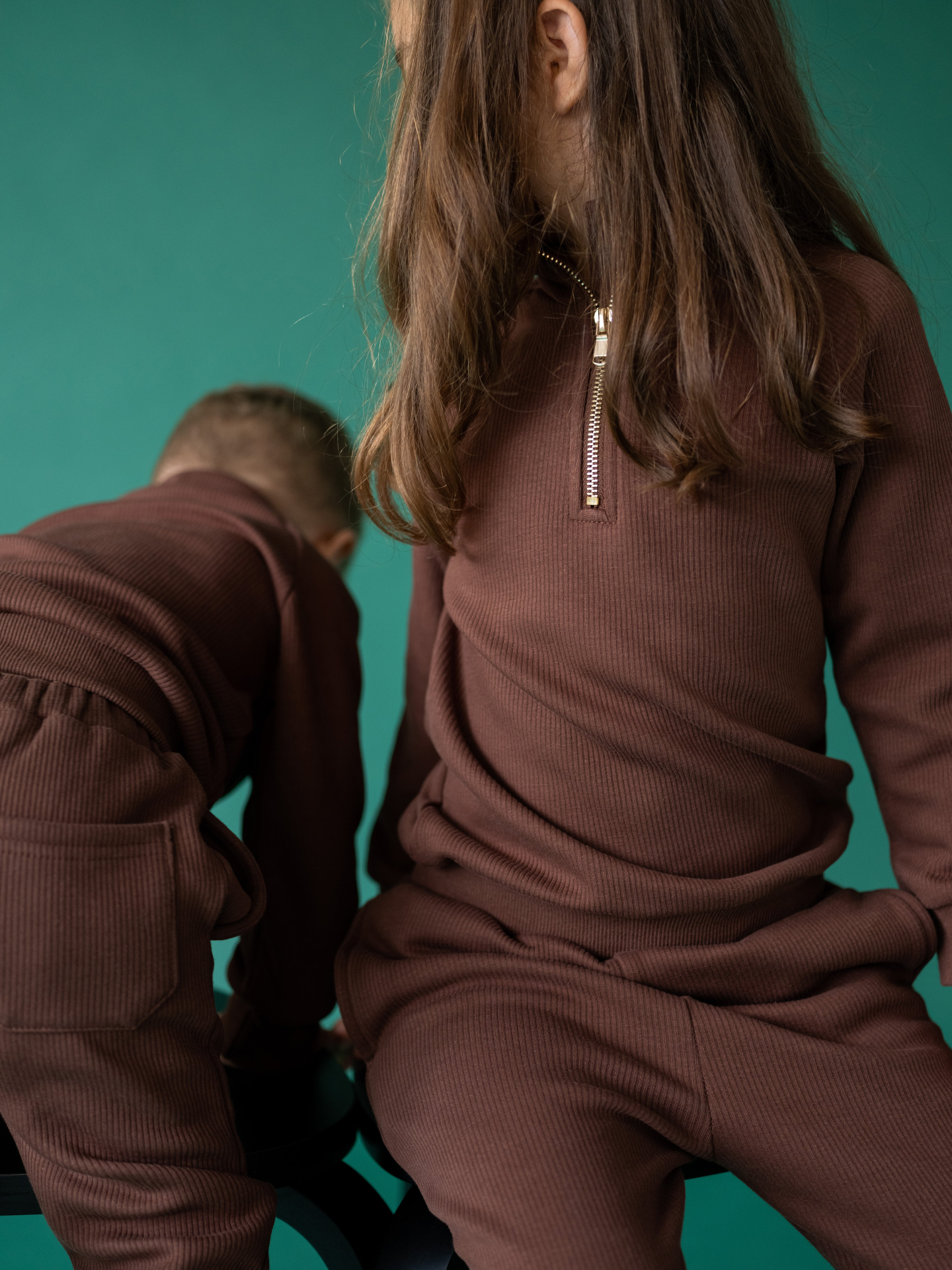 Walnut Kids Fleeced Tracksuit Ribbed Cotton