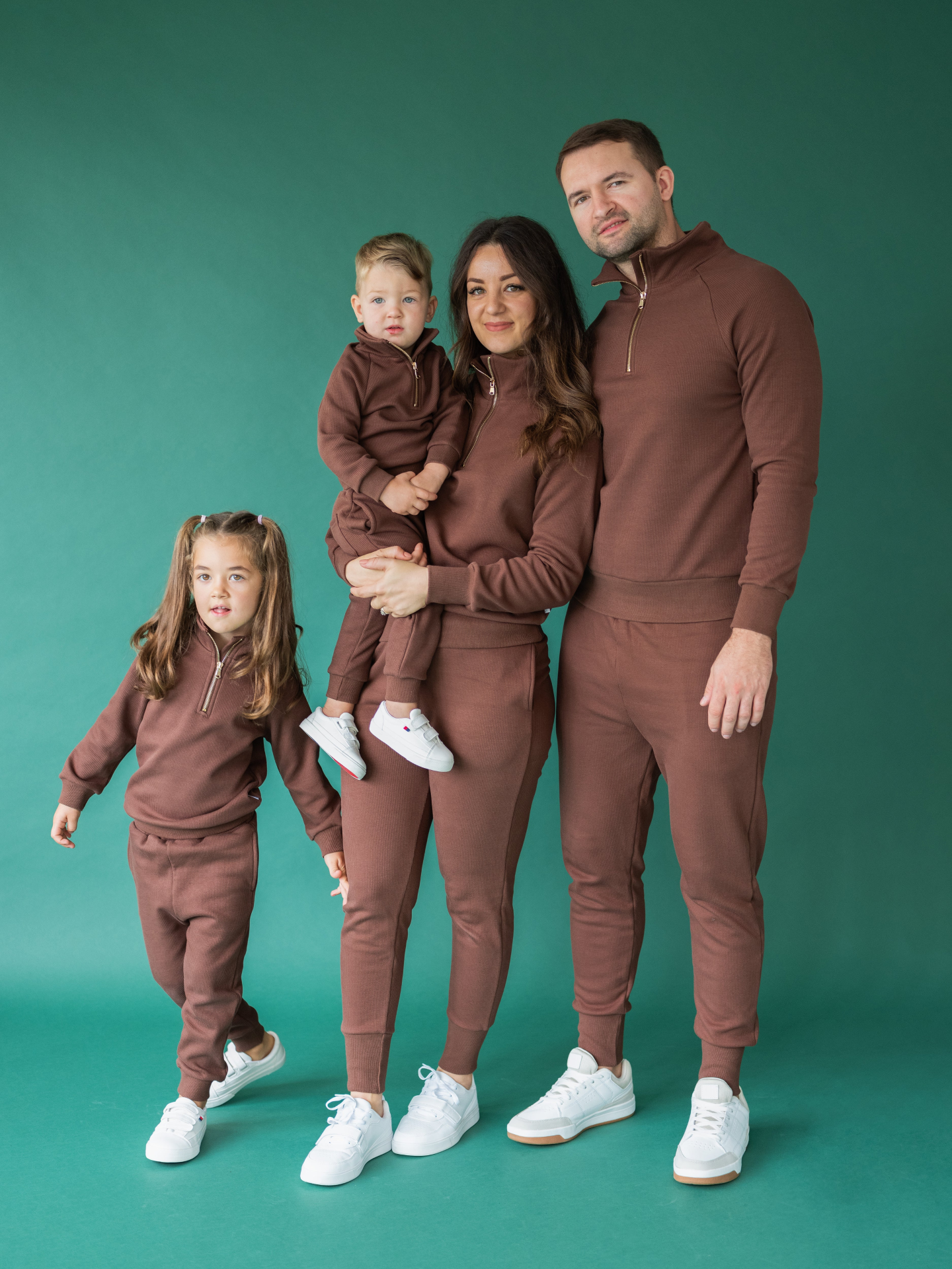 Walnut Kids Fleeced Tracksuit Ribbed Cotton