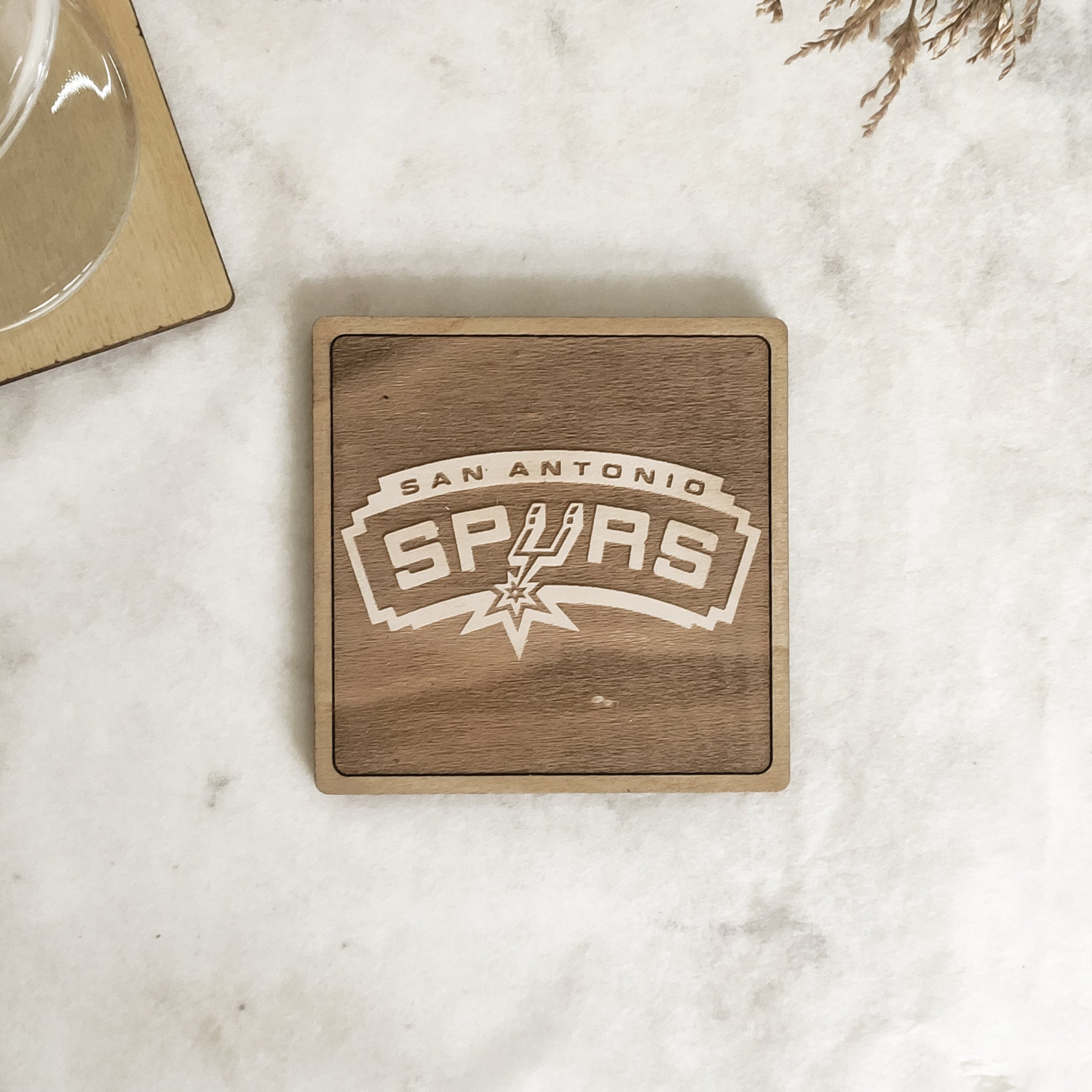 Set of 6 NBA Wooden Coasters - Handmade Gift - Housewarming - Wood Kitchenware