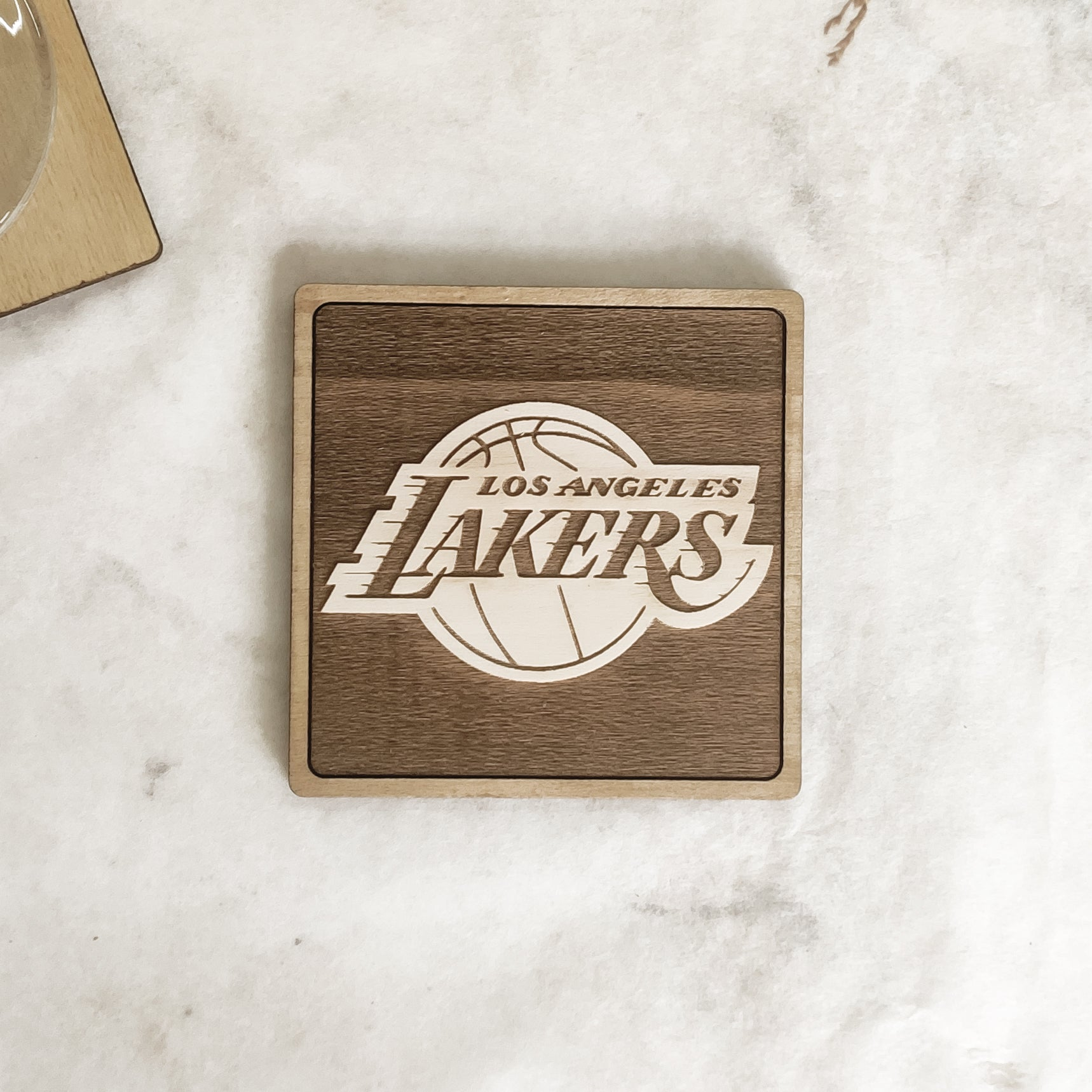 Set of 6 NBA Wooden Coasters - Handmade Gift - Housewarming - Wood Kitchenware