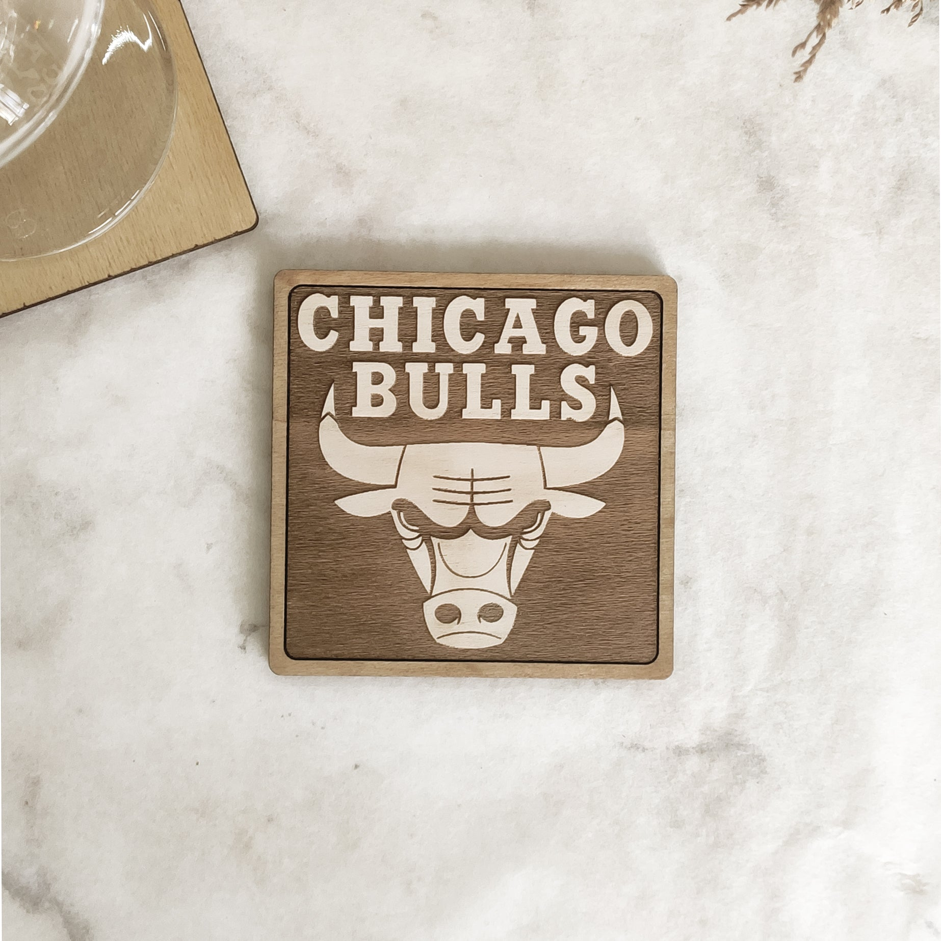 Set of 6 NBA Wooden Coasters - Handmade Gift - Housewarming - Wood Kitchenware