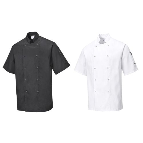 Portwest C733 Cumbria Short Sleeved Chefs Jacket