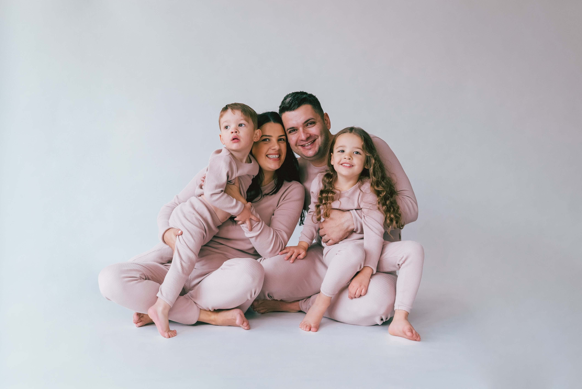 Velvet Mocha Ribbed Lounge Set Unisex Pyjama