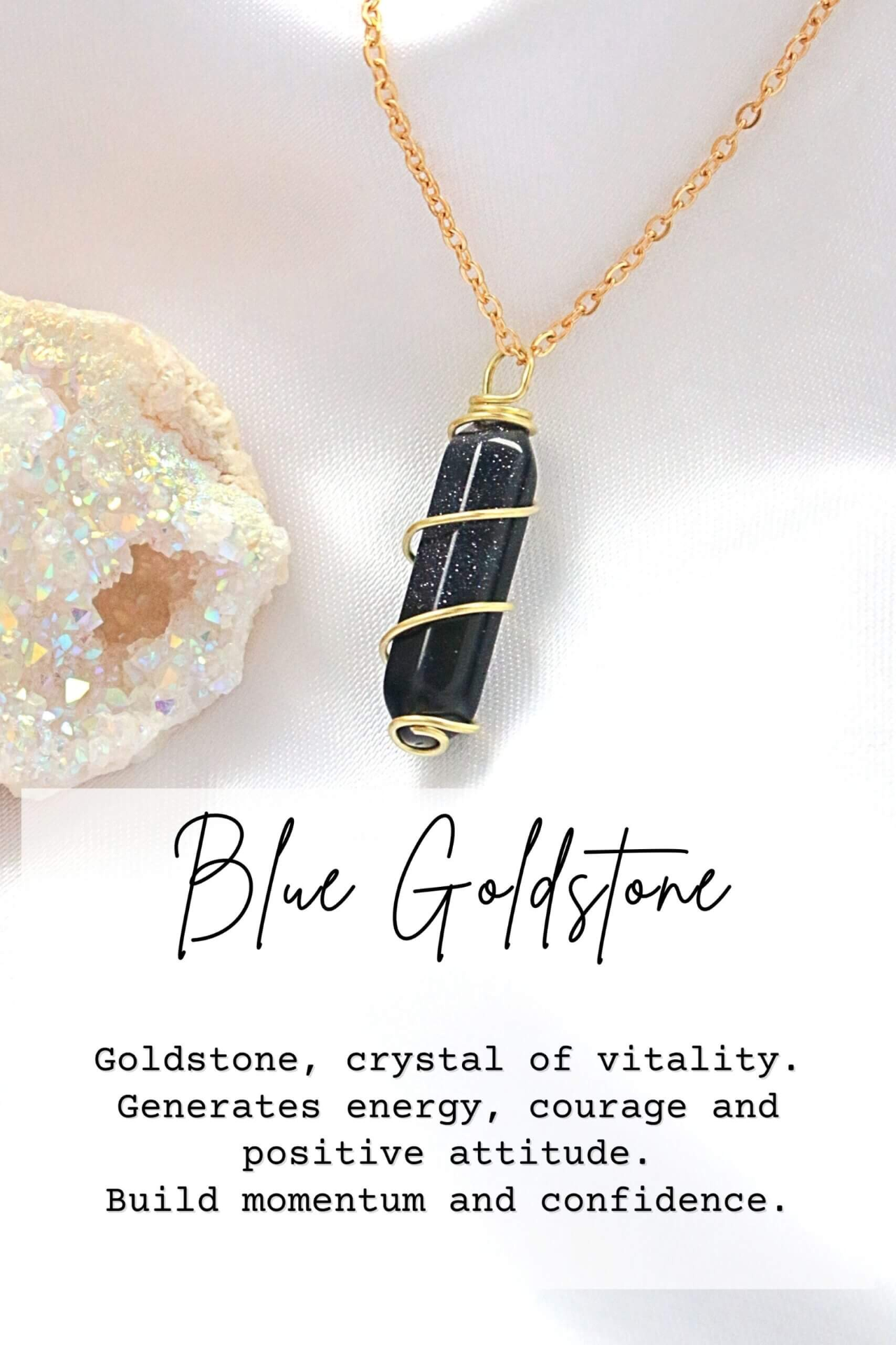 Double-ended Natural Crystals | 18K Hand Wired Necklaces