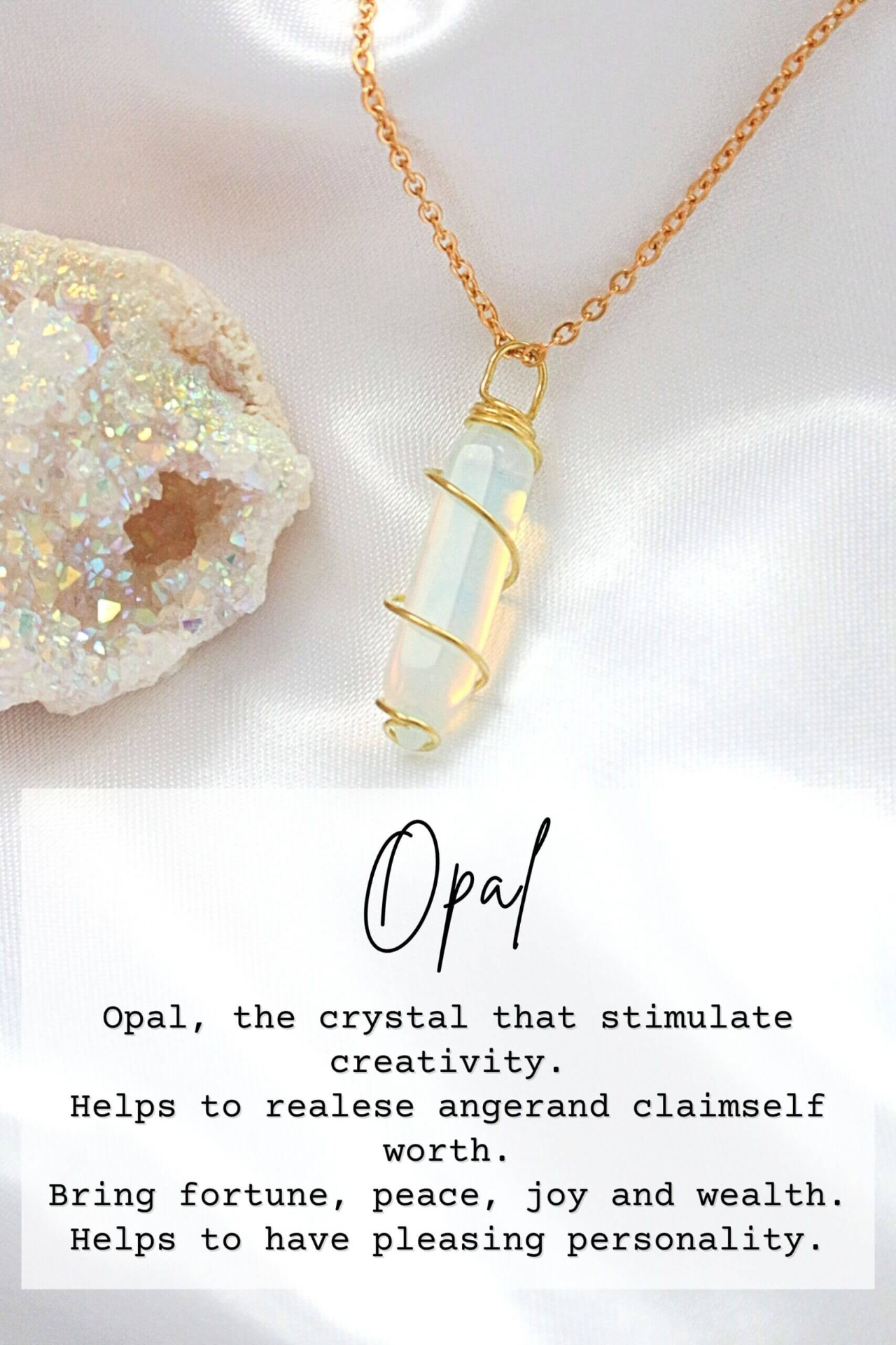 Double-ended Natural Crystals | 18K Hand Wired Necklaces