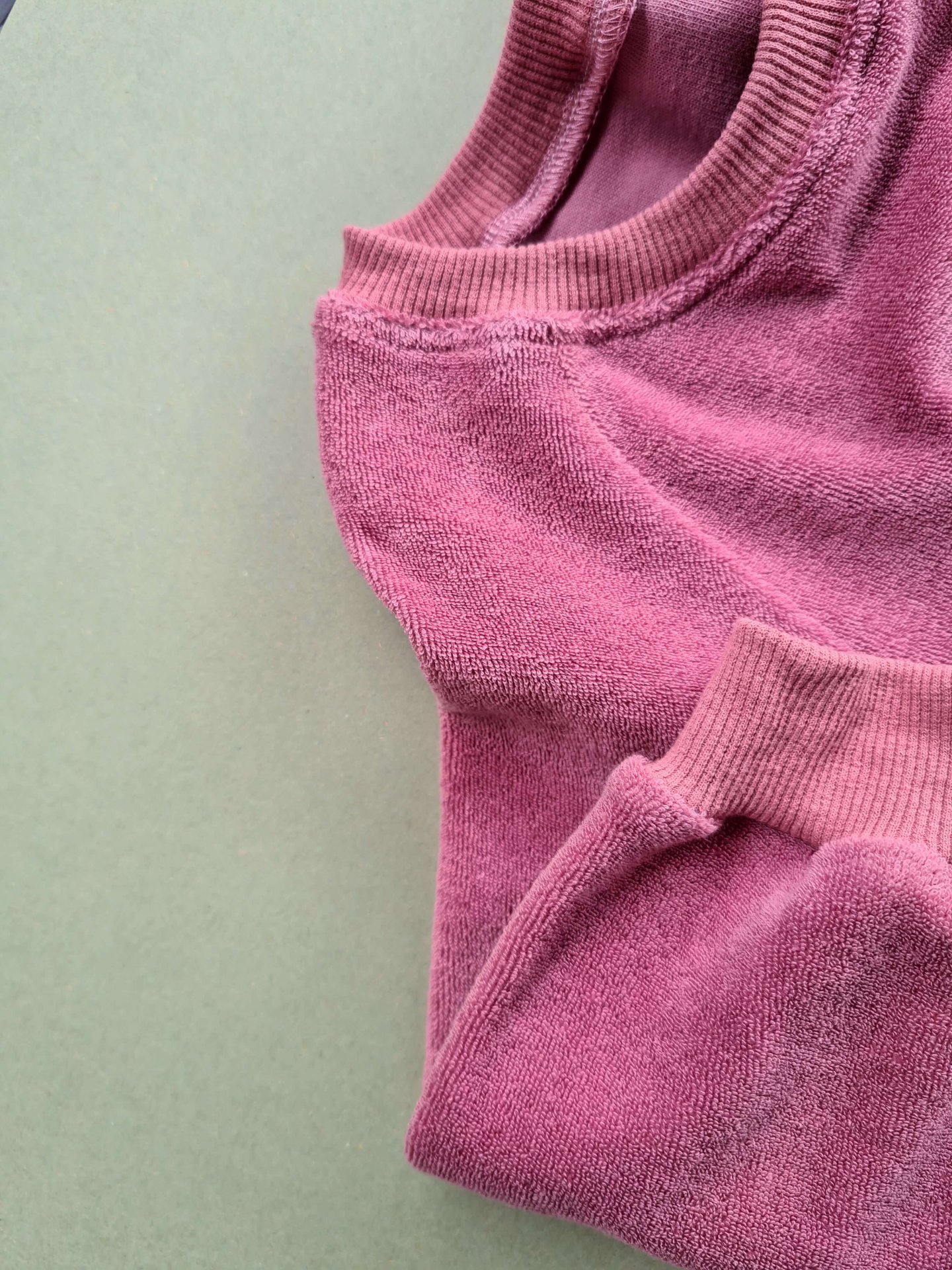 Dusty Rose Toweling Cotton Tracksuit