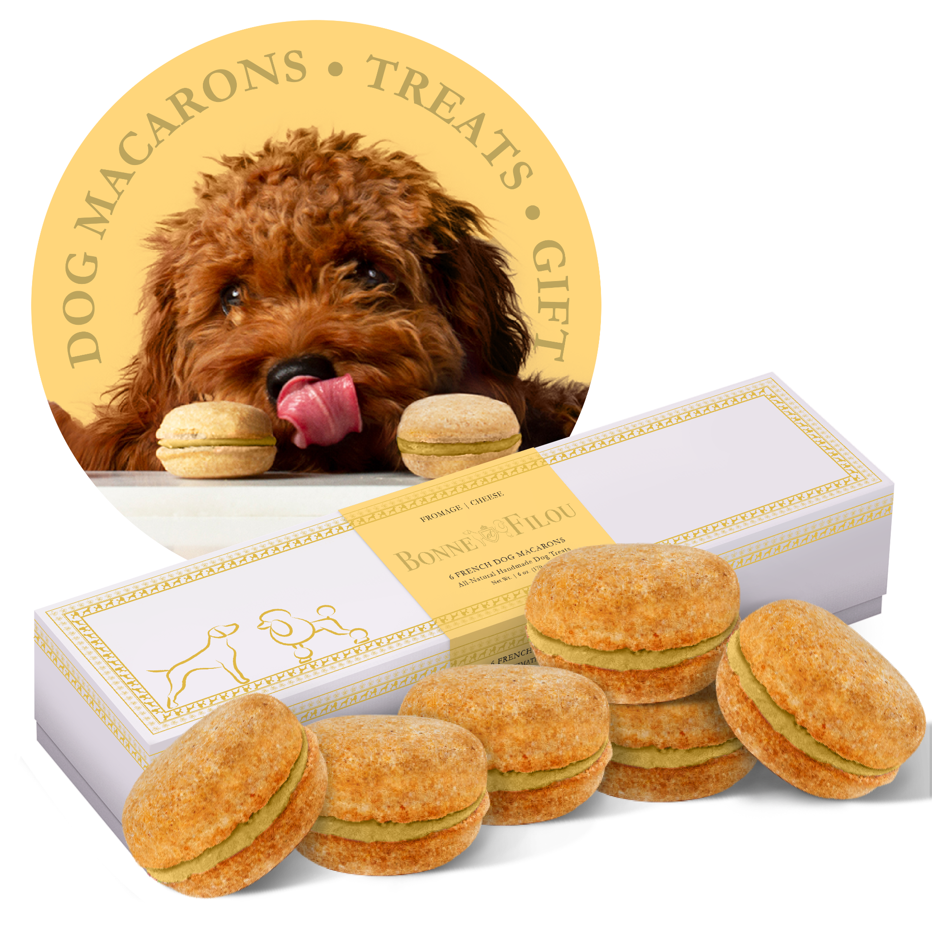 Dog Macarons (Box of 6)