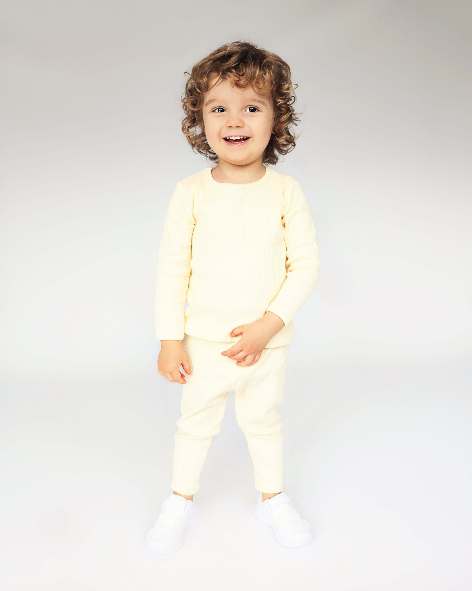 Apricot Kids Ribbed Lounge Set Unisex Pyjama