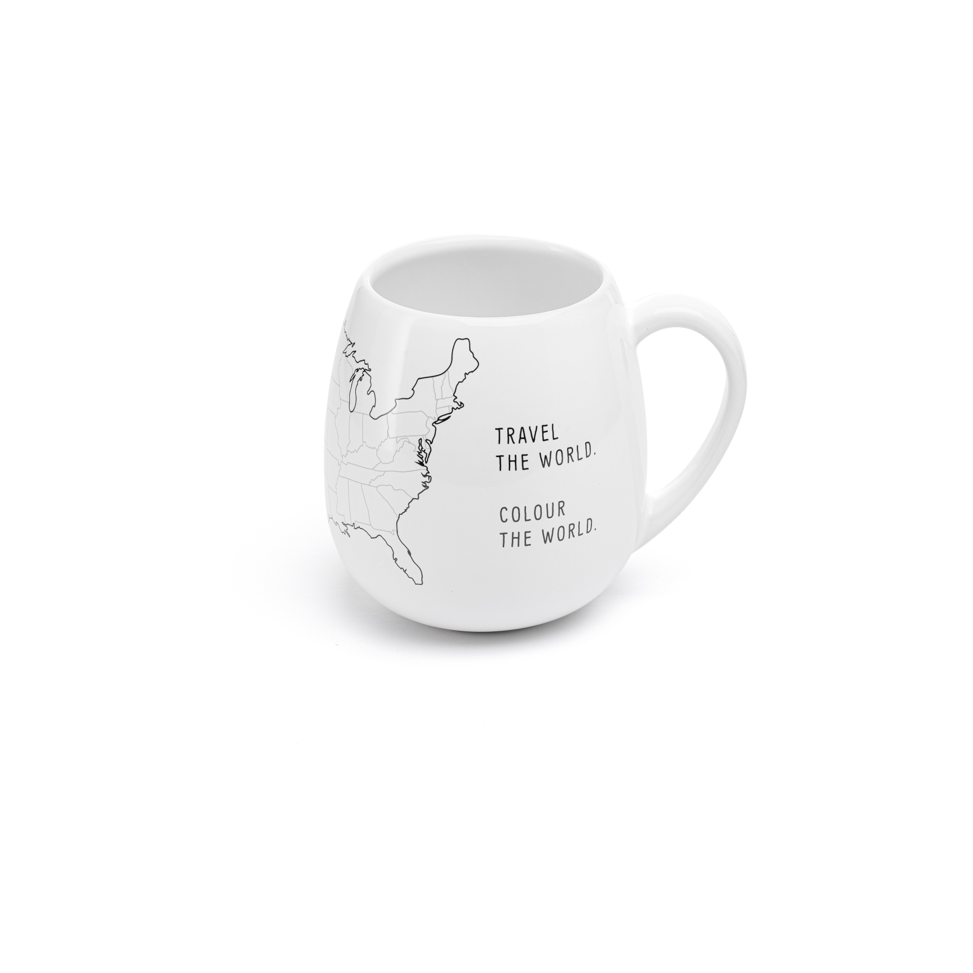 USA Map Colour In Mug