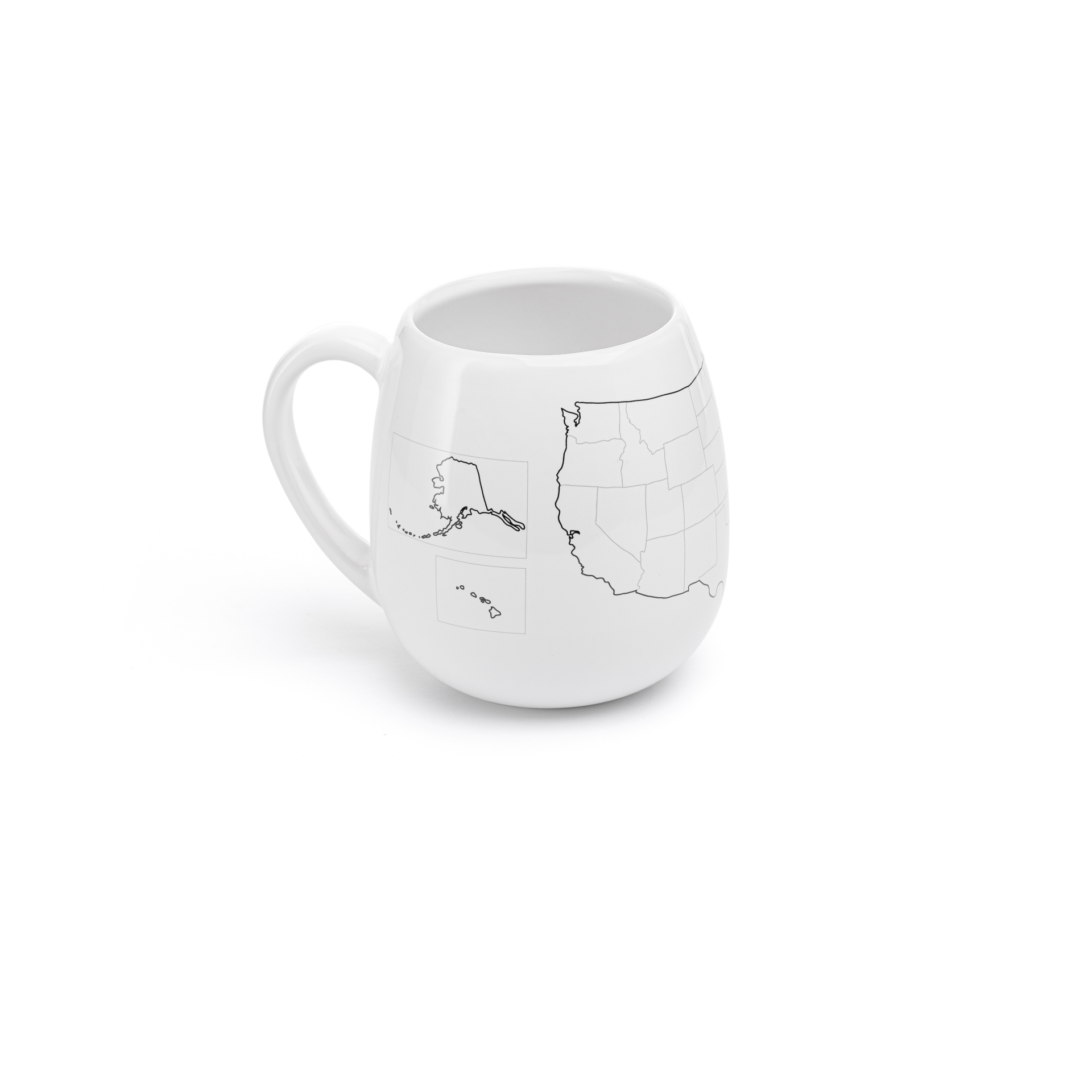 USA Map Colour In Mug