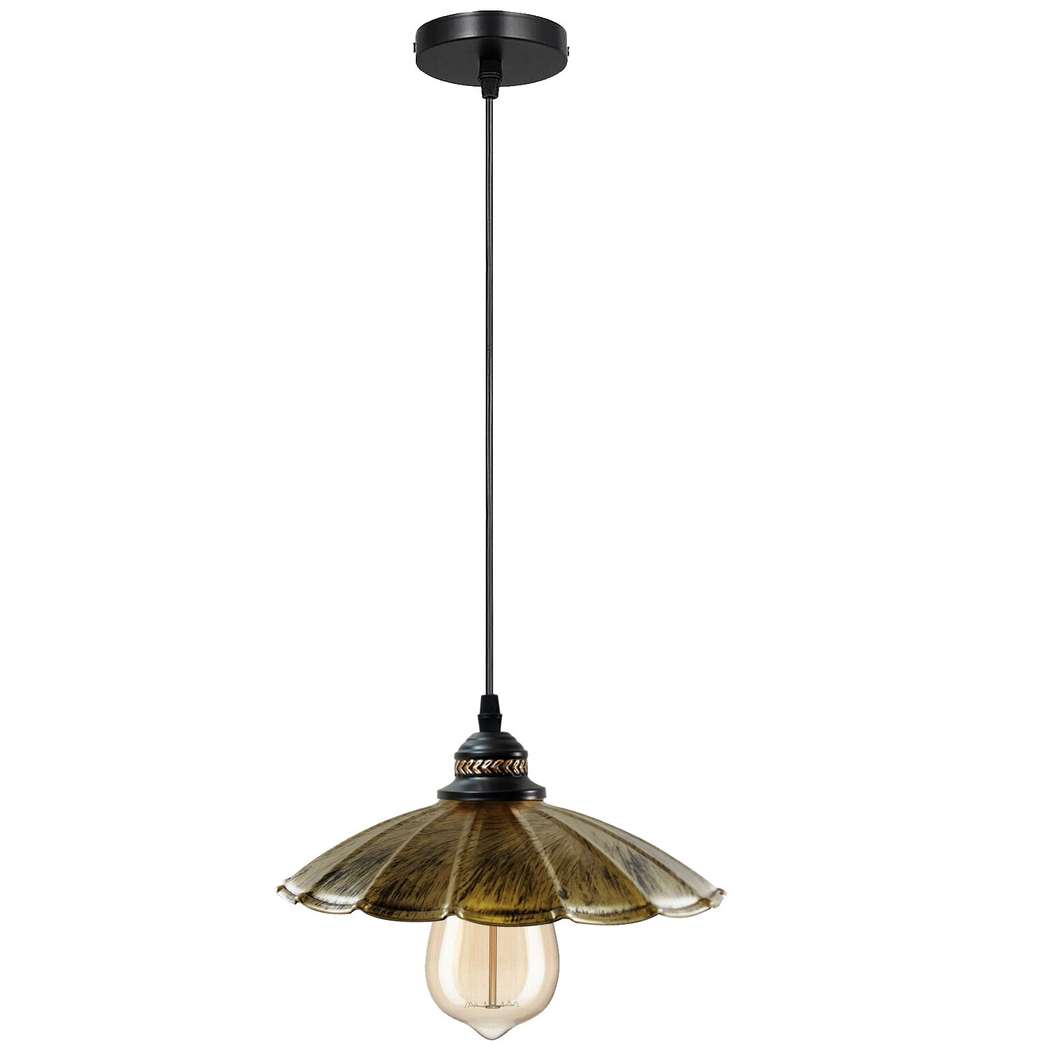 Industrial Vintage Retro Hanging Pendant Lighting for Kitchen Island, Cage Hanging Light Fixtures~1291