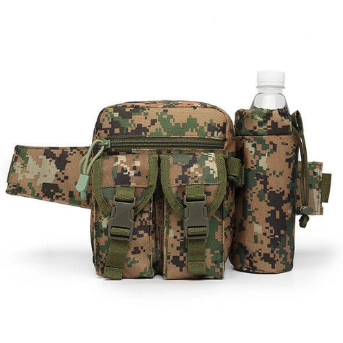 Tactical Waist Bag With Water Bottle Attachment