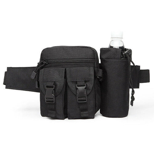 Tactical Waist Bag With Water Bottle Attachment