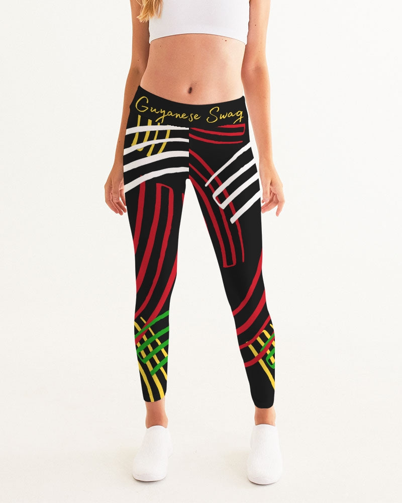 Guyanese Swag Ice Gold Green Women's Yoga Leggings