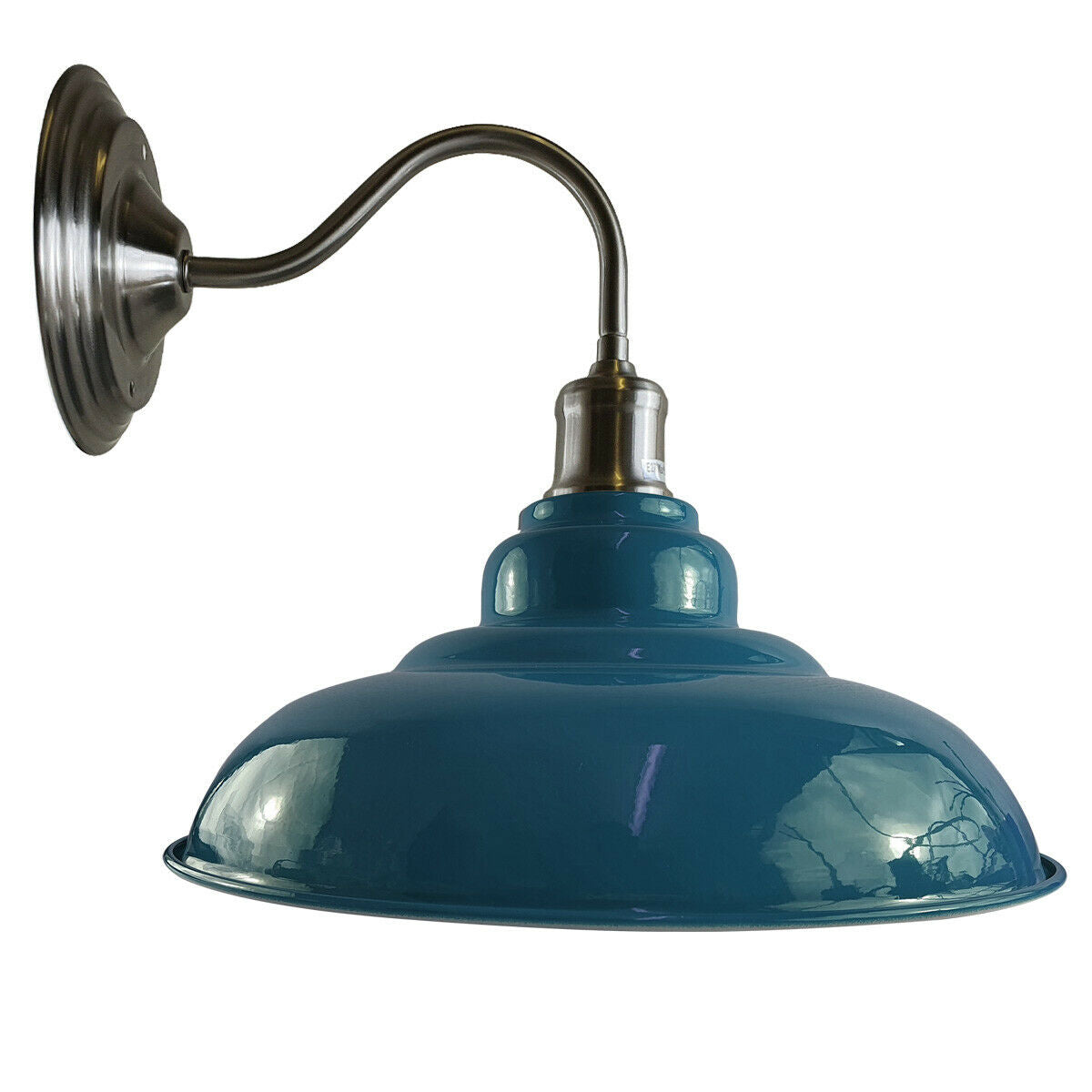 Blue colour Modern Industrial Indoor Wall Light Fitting Painted Metal Lounge Lamp~1661