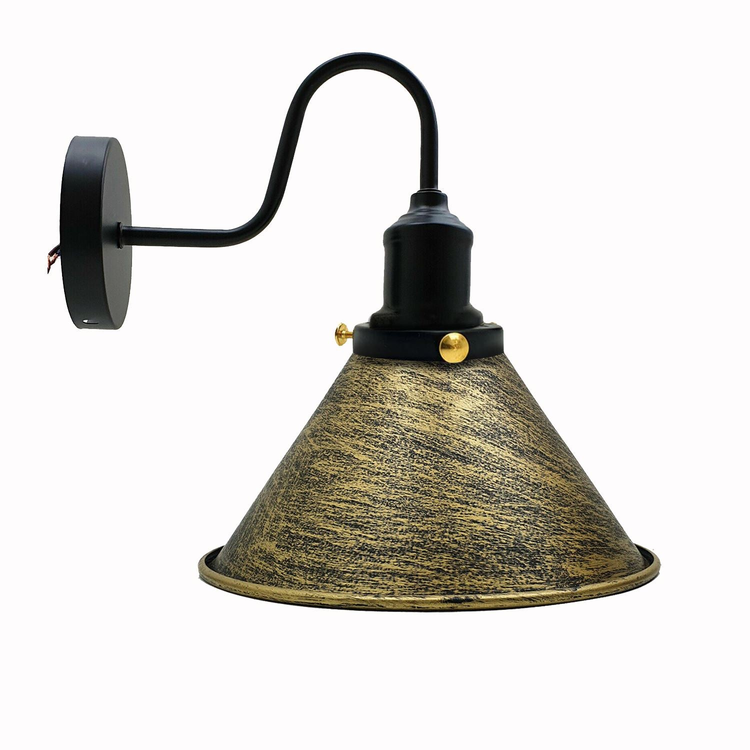 Industrial Metal Wall Light Fitting Vintage Cone shape Wall Sconce~3388