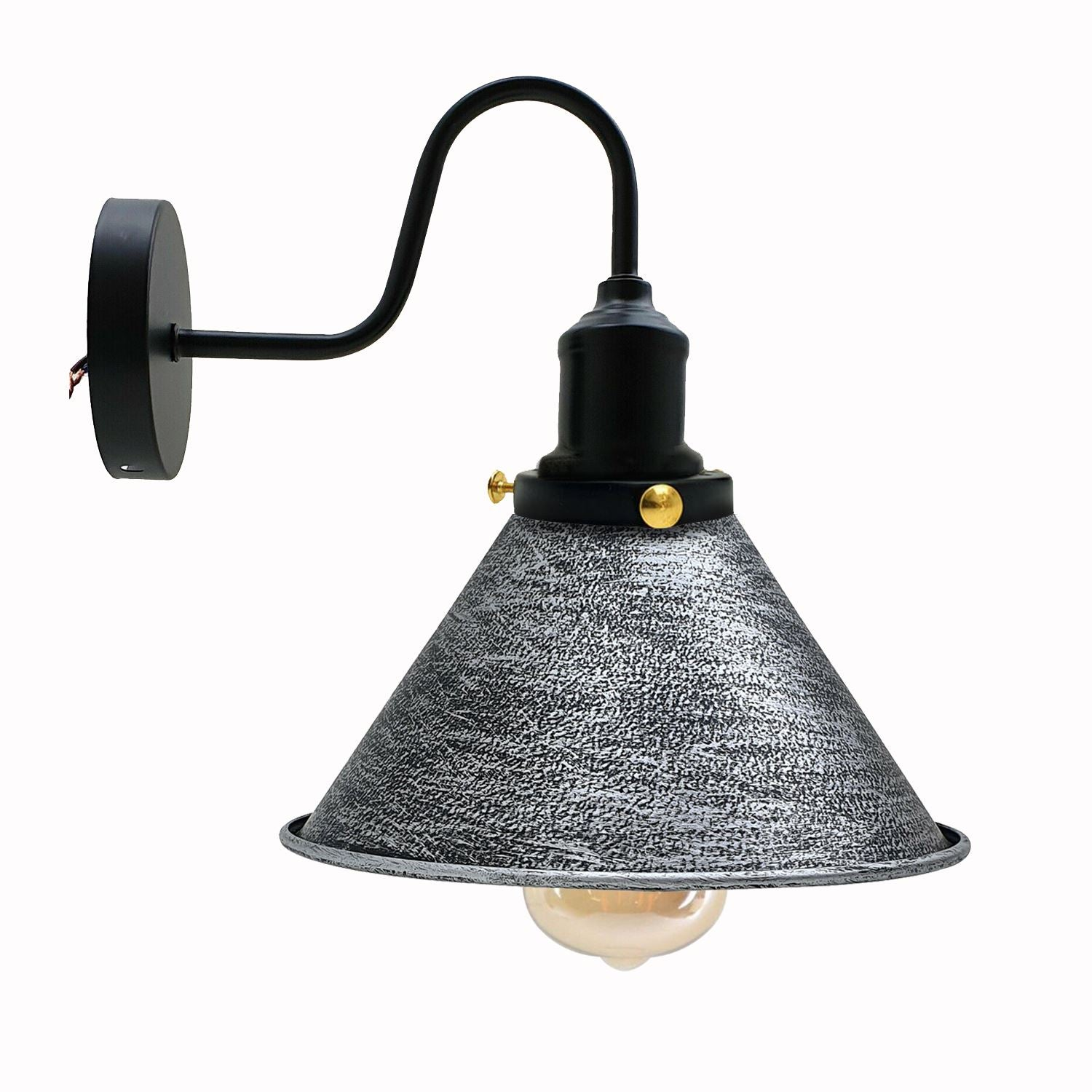 Industrial Metal Wall Light Fitting Vintage Cone shape Wall Sconce~3388