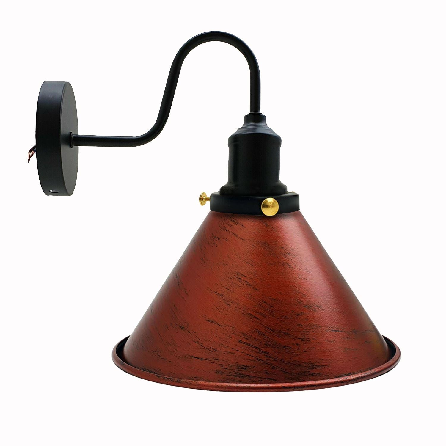 Industrial Metal Wall Light Fitting Vintage Cone shape Wall Sconce~3388